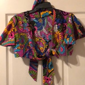 Vintage front tie top